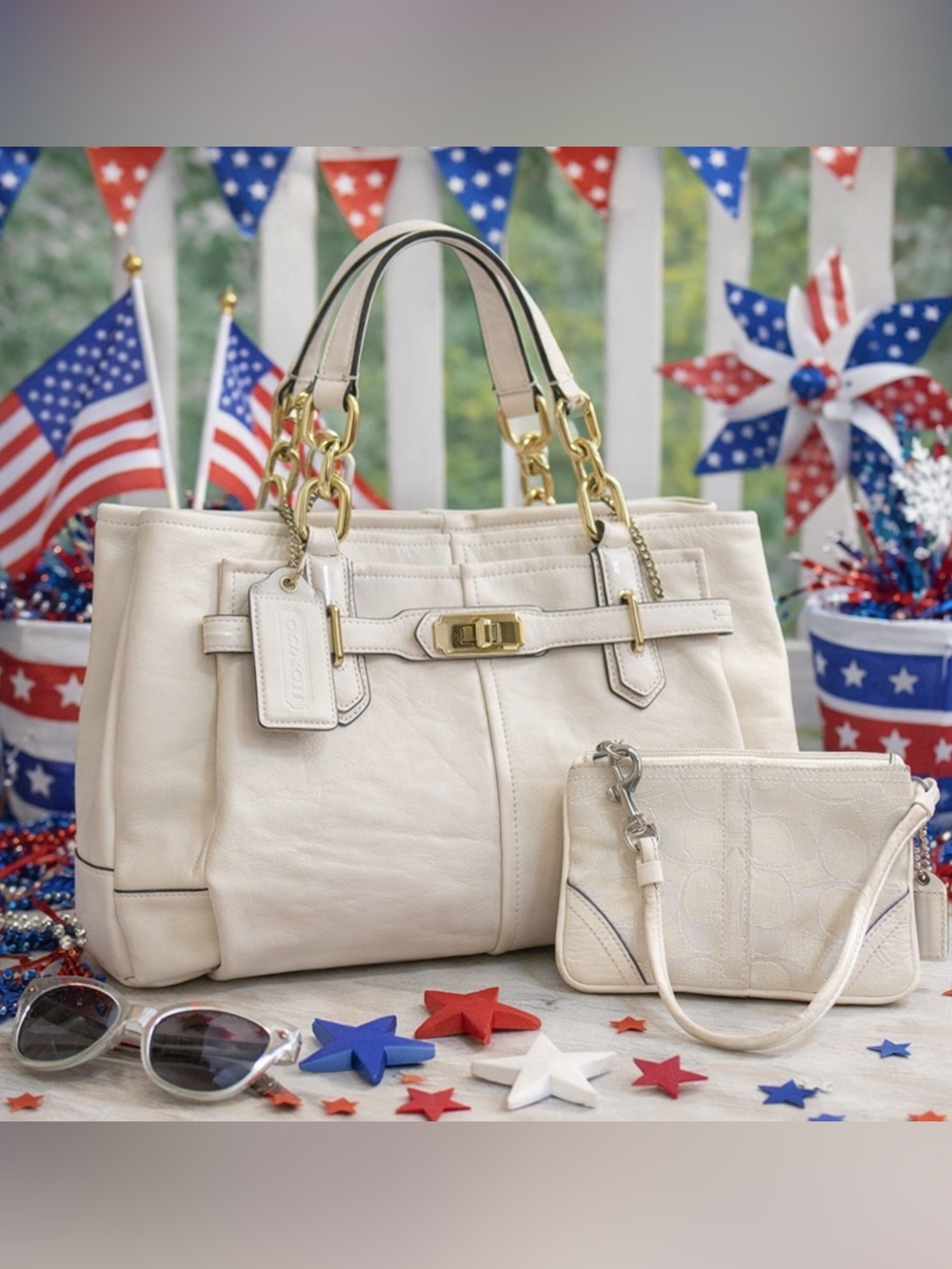Coach Chelsea Jayden Carryall + Signature Wristlet Bundle circa 2012